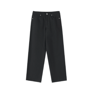heavyweight cotton straight leg pants