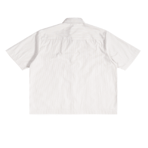 oversized vertical stripe boxy shirt