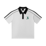 contrast tape crewneck cotton t shirt