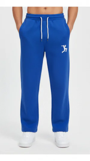 royal blue joggers bold lifestyle tracksuit bottoms