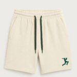 cream cotton shorts